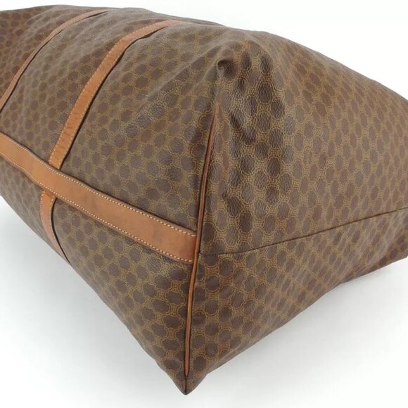 CELINE Boston bag macadam beige PVC ?~ leather Authentic used - Picture 4 of 9